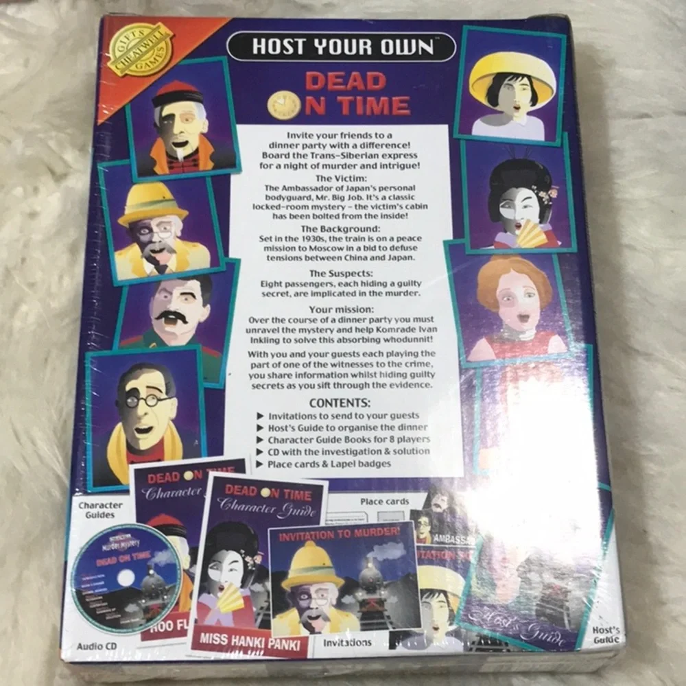 New factory sealed 4 games HOST YOUR OWN PARTIES Themes Murder Mystery